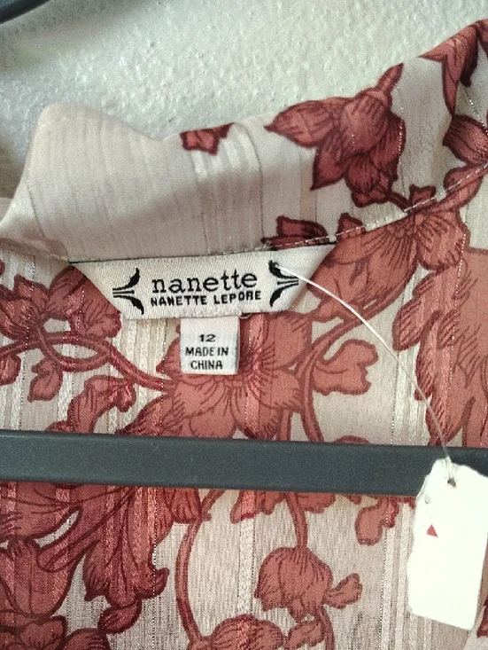 Nanette Lepore Sleeveless Floral Midi Dress in Rose and Cream 834 - Picture 2 of 3